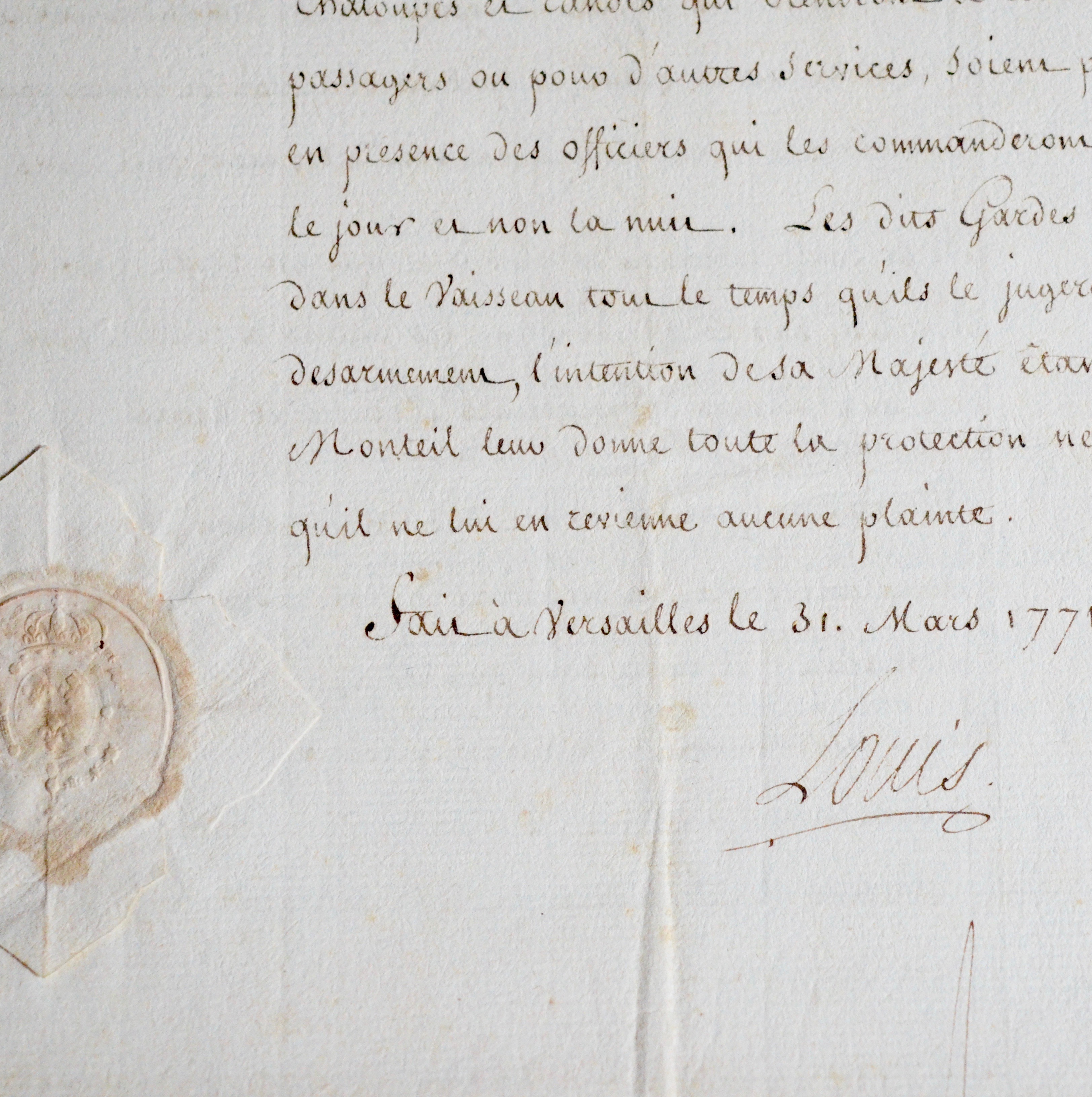 Lettre de mission maritime vers l’Isle de France