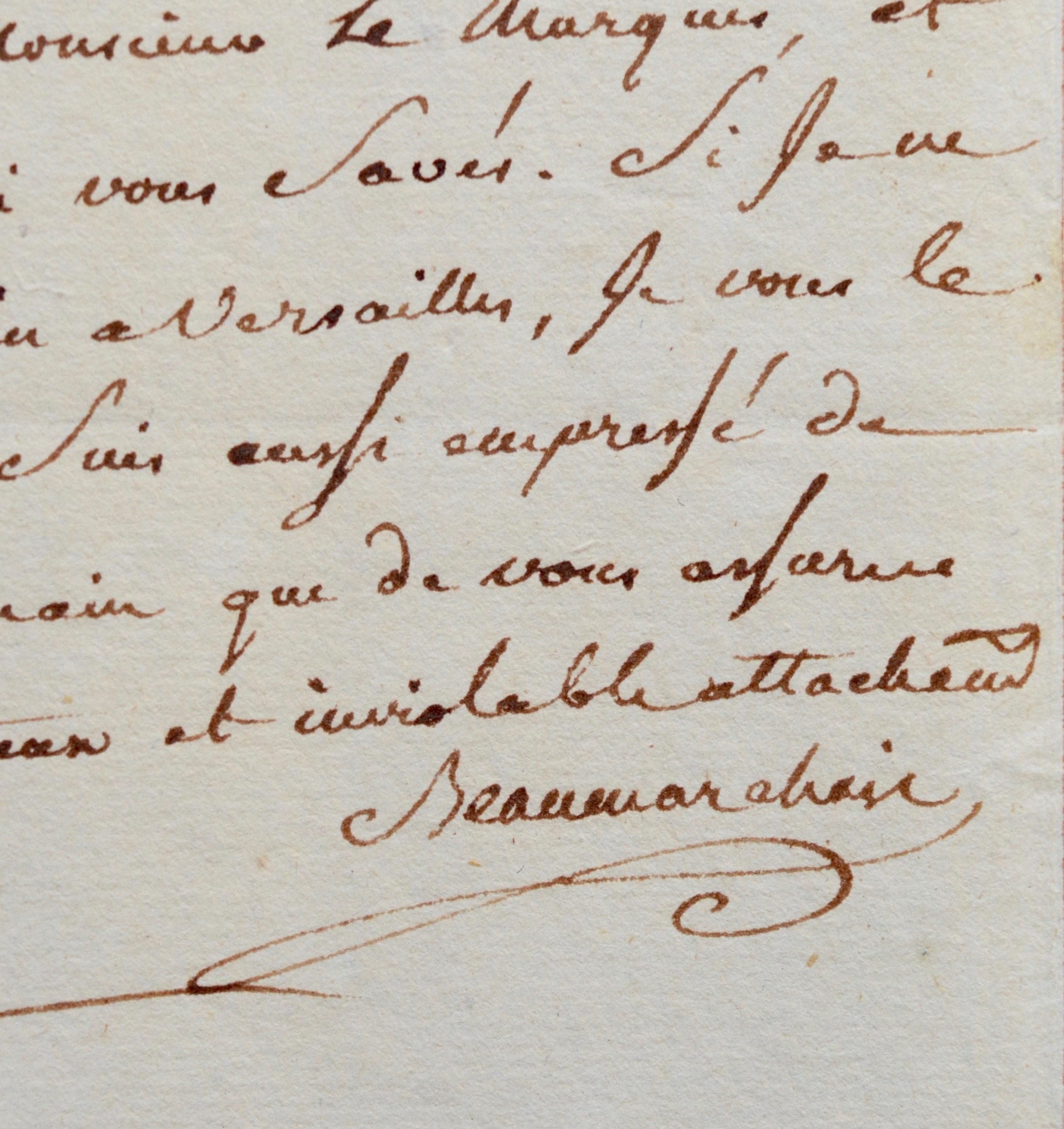 Mystérieux billet de Beaumarchais