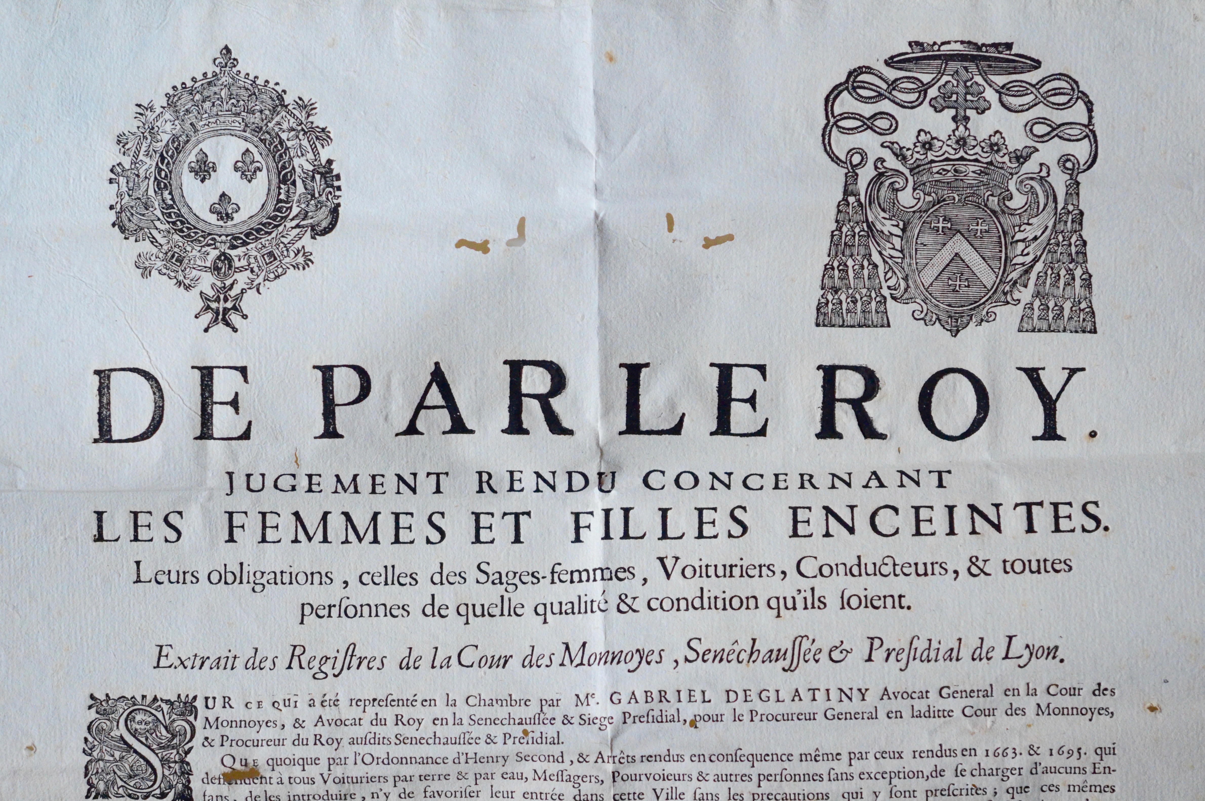 Jugement concernant les femmes et filles enceintes