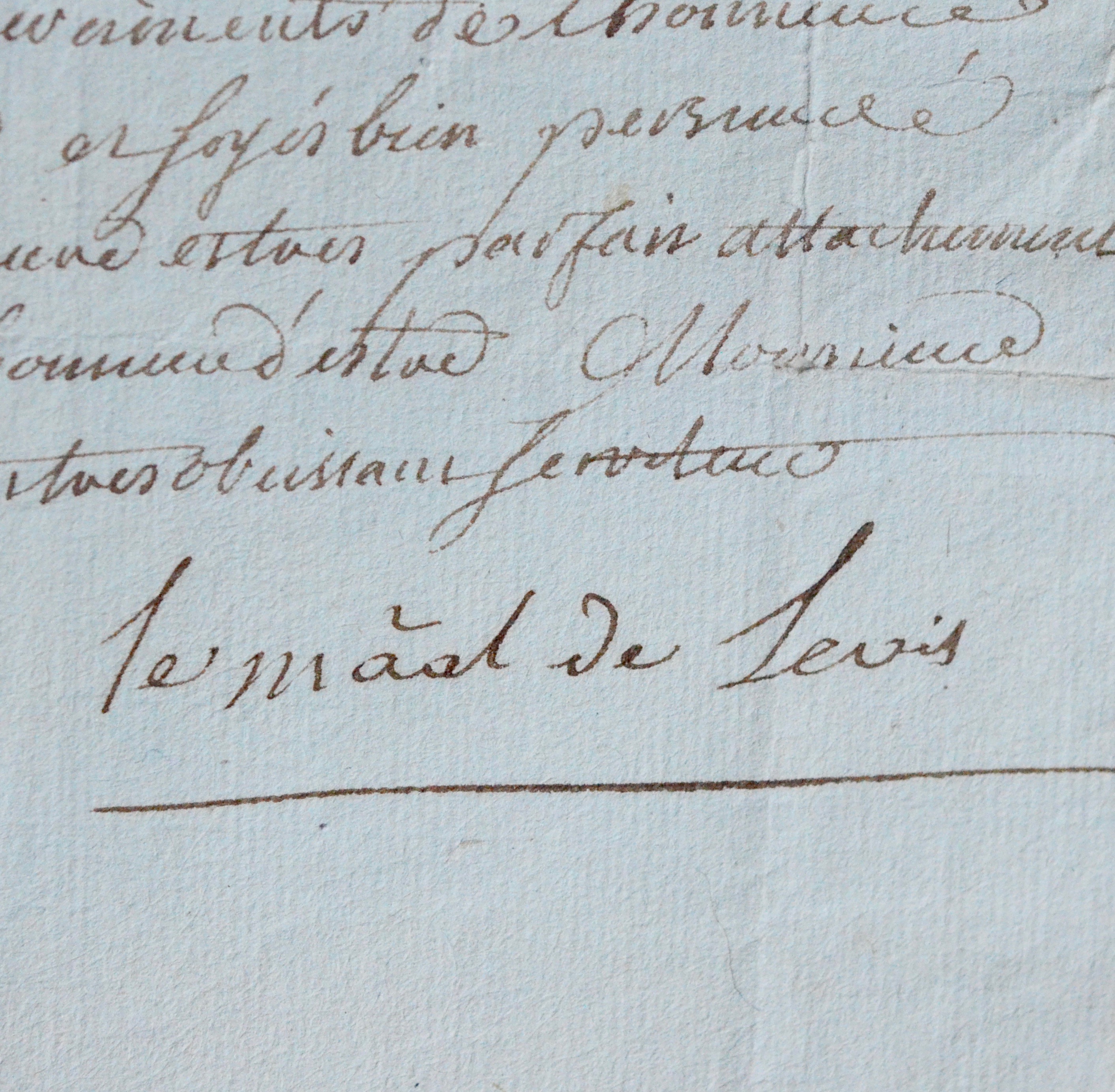 Le duc de Lévis élevé au rang de maréchal de France