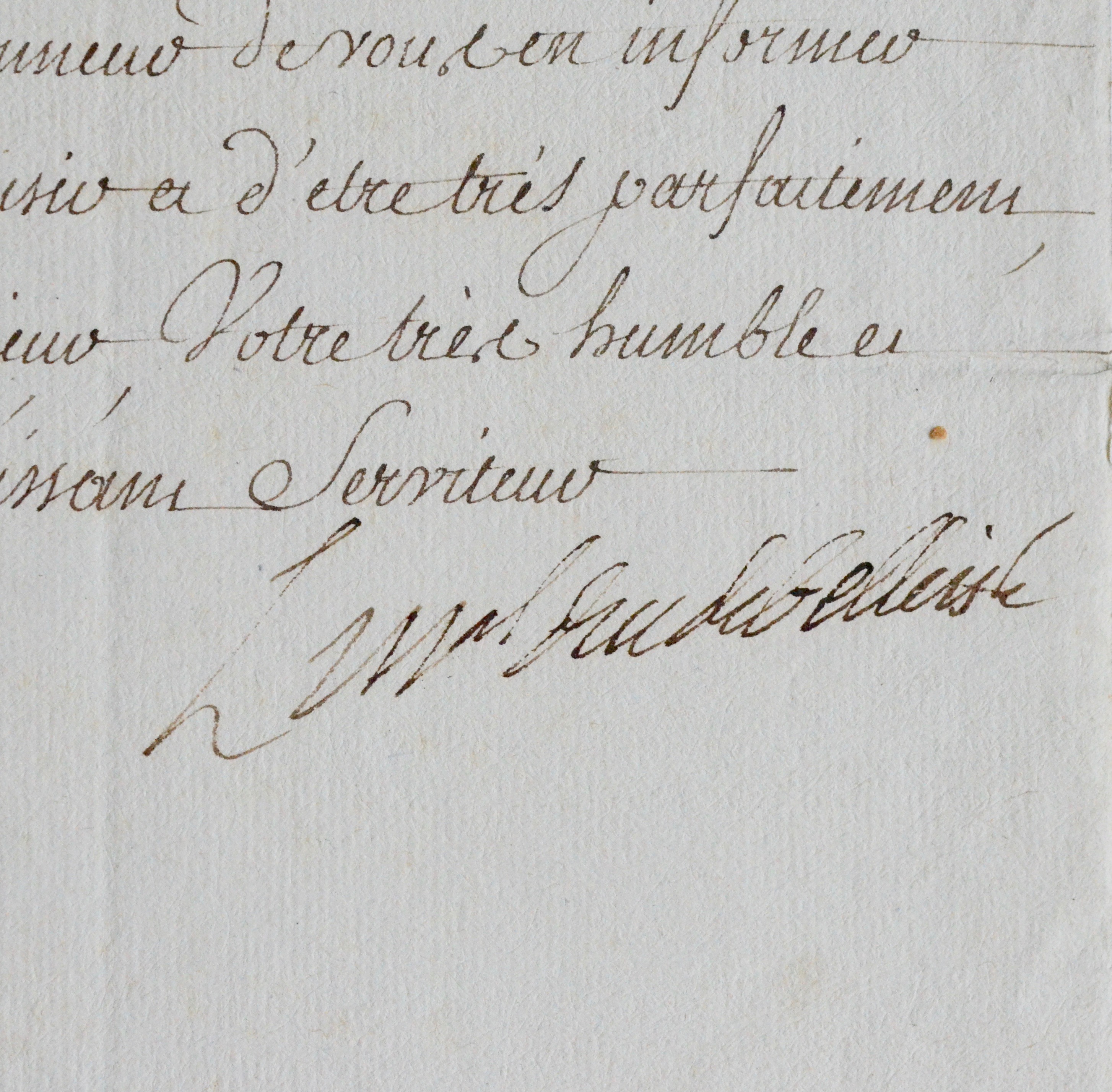 Le maréchal de Belle Isle annonce la nomination d’un maréchal de camp