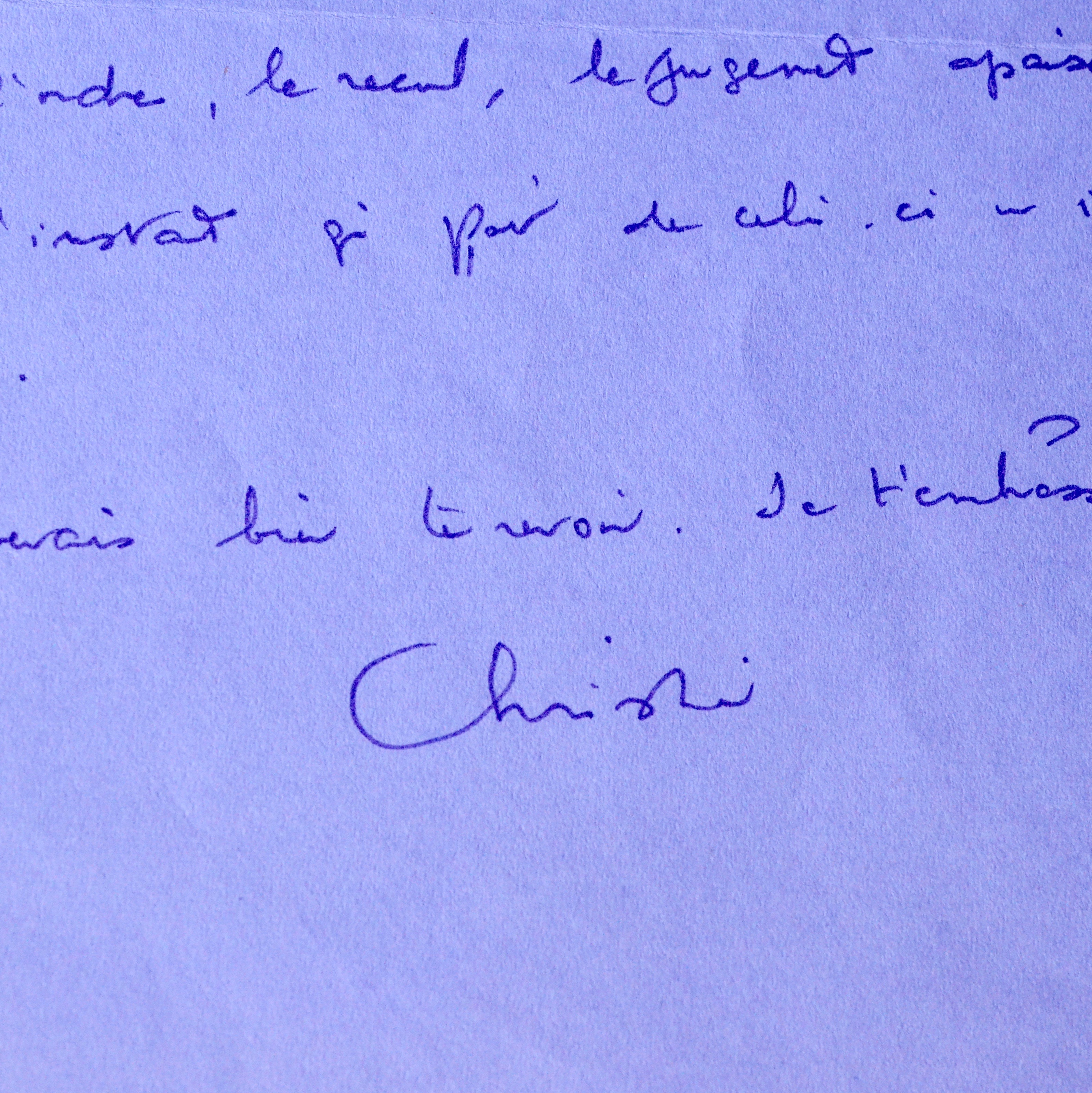Poignante correspondance de Christine de Rivoyre à Madeleine Chapsal