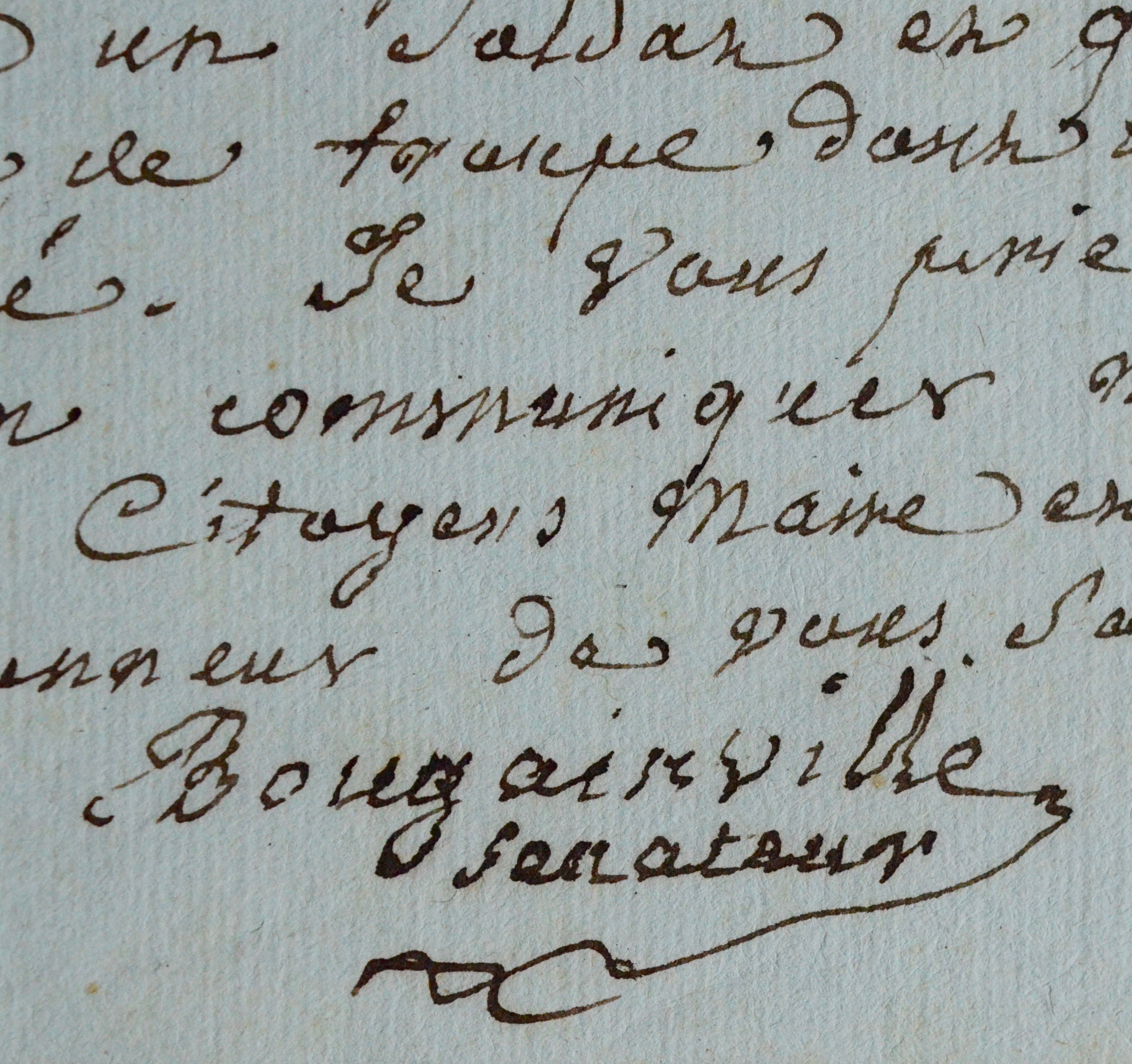 Le navigateur Louis-Antoine de Bougainville atteste de l’infirmité d’un soldat