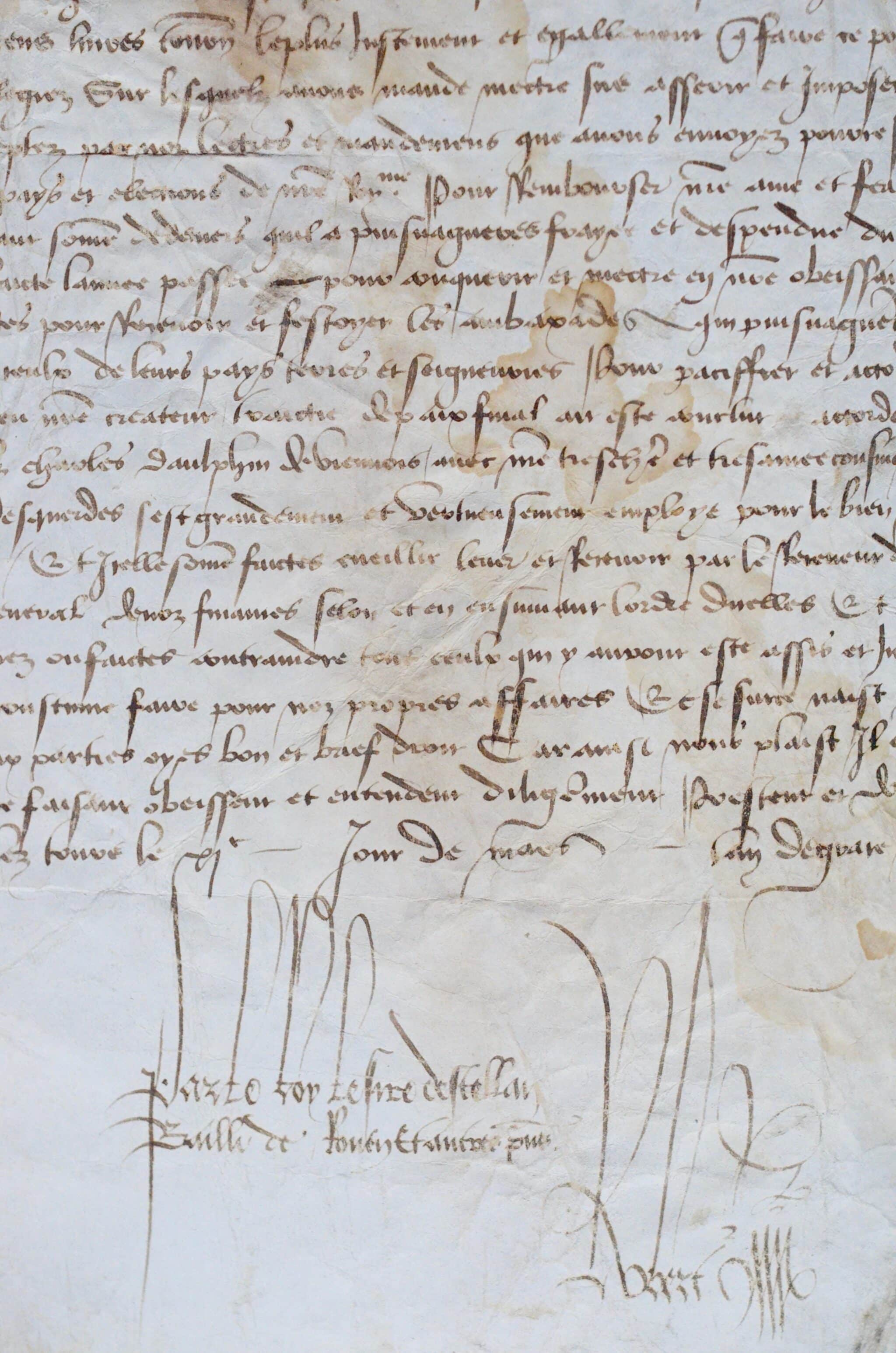 Louis XI lève de nouveaux impôts à Nemours et prépare la paix d’Arras.