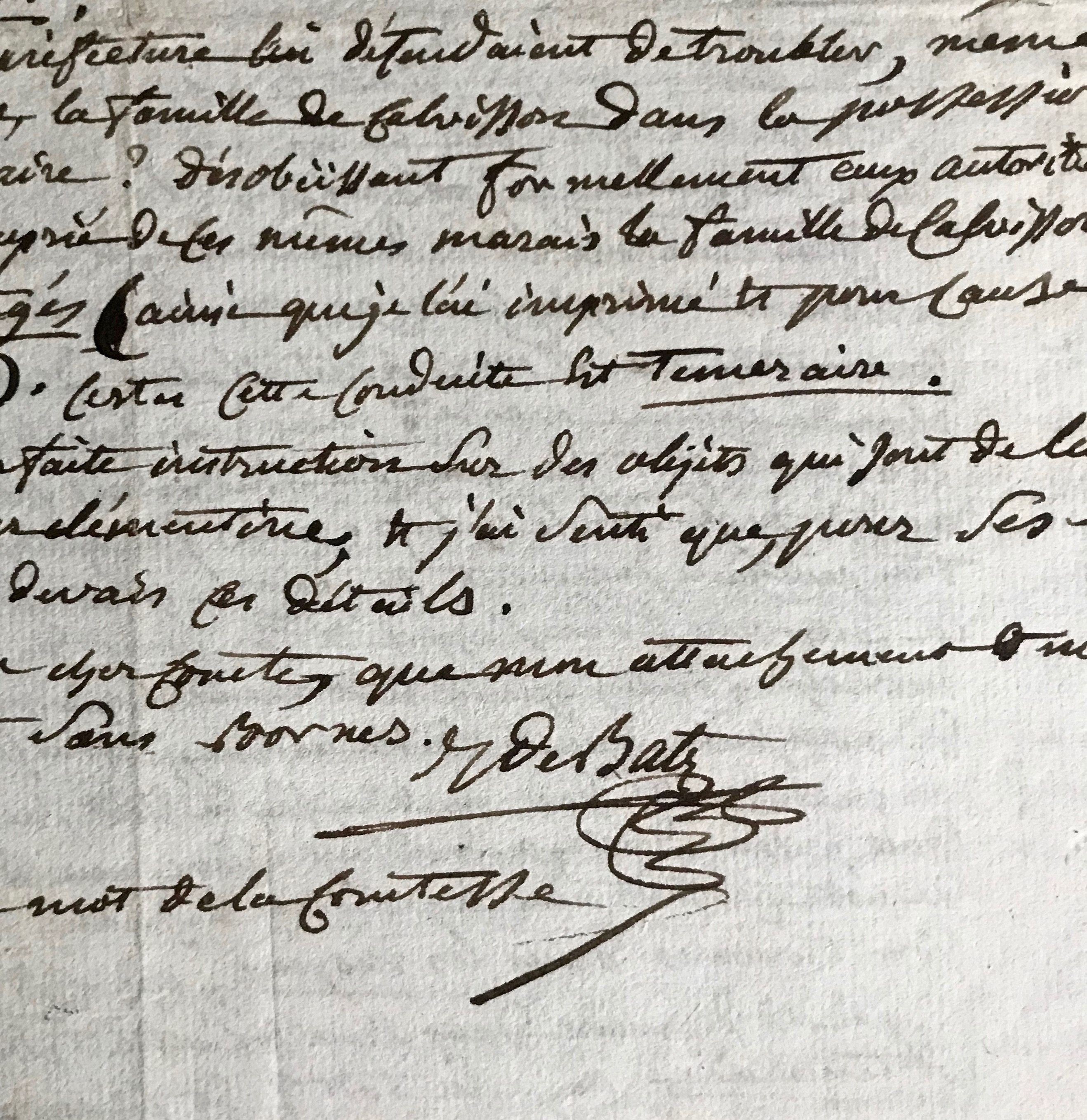 Jean de Batz défend la fortune spoliée de la famille de Calvisson