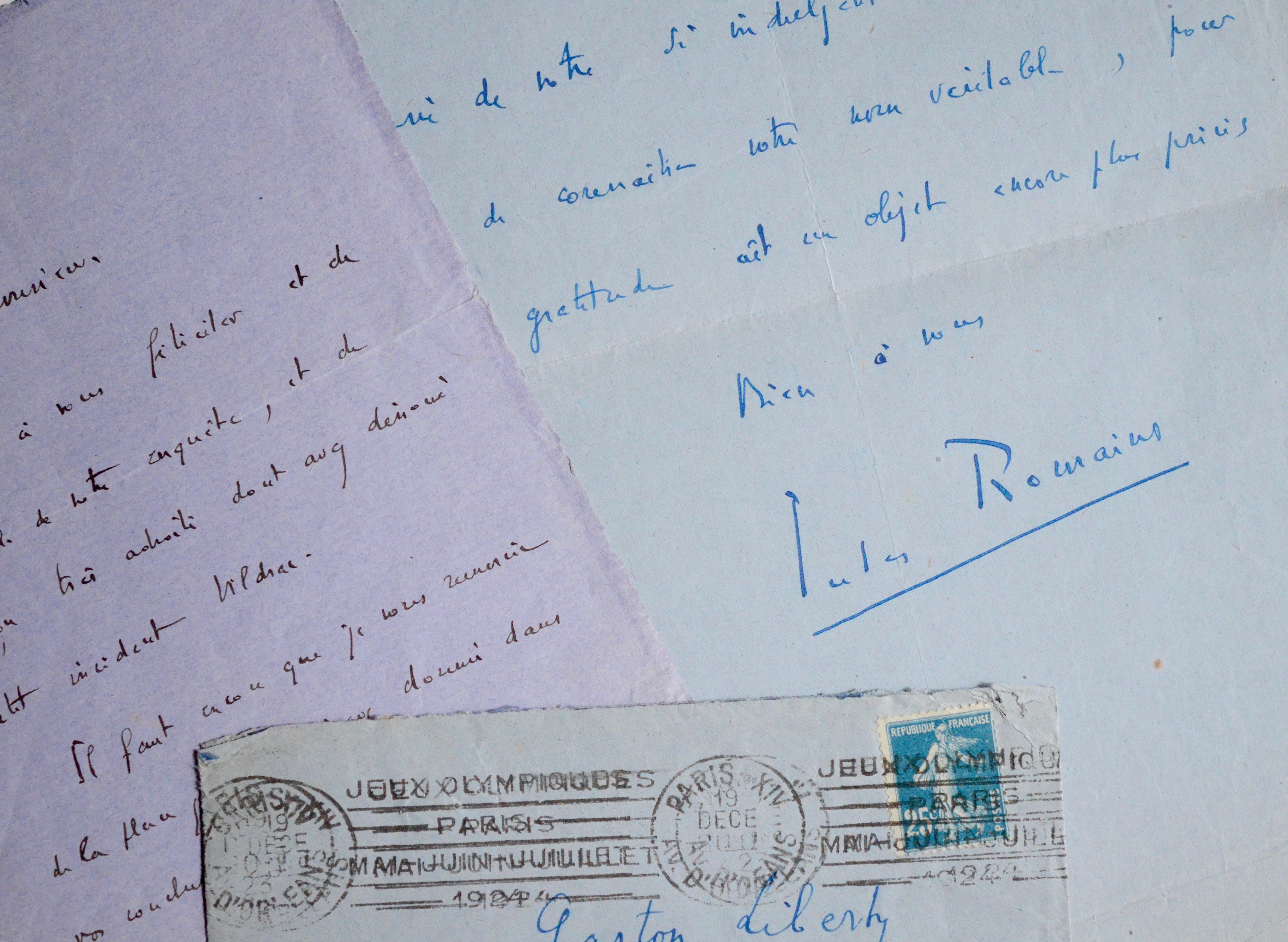 Jules Romains évoque l’affaire Vildrac et veut connaitre le nom de Gaston Liberty