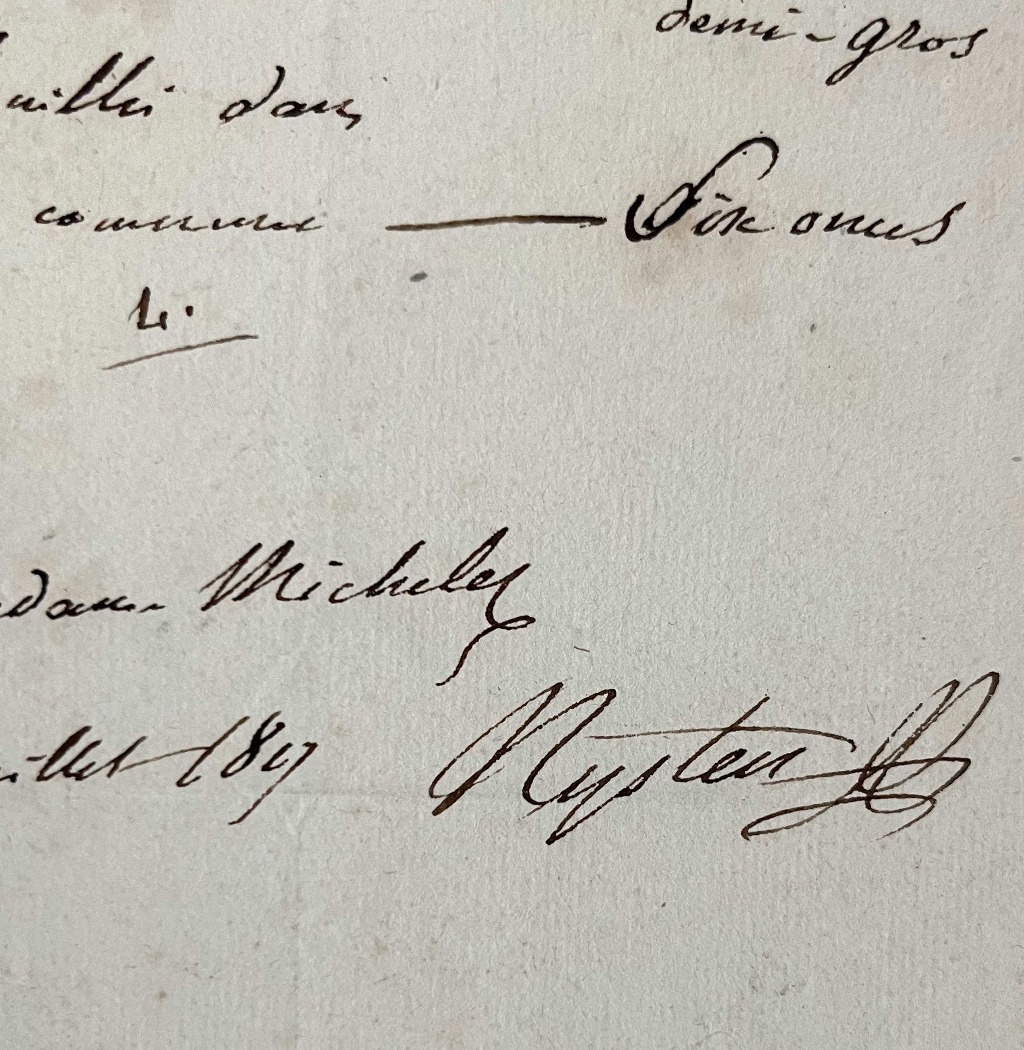 Ordonnance médicale du médecin belge Pierre-Hubert Nysten