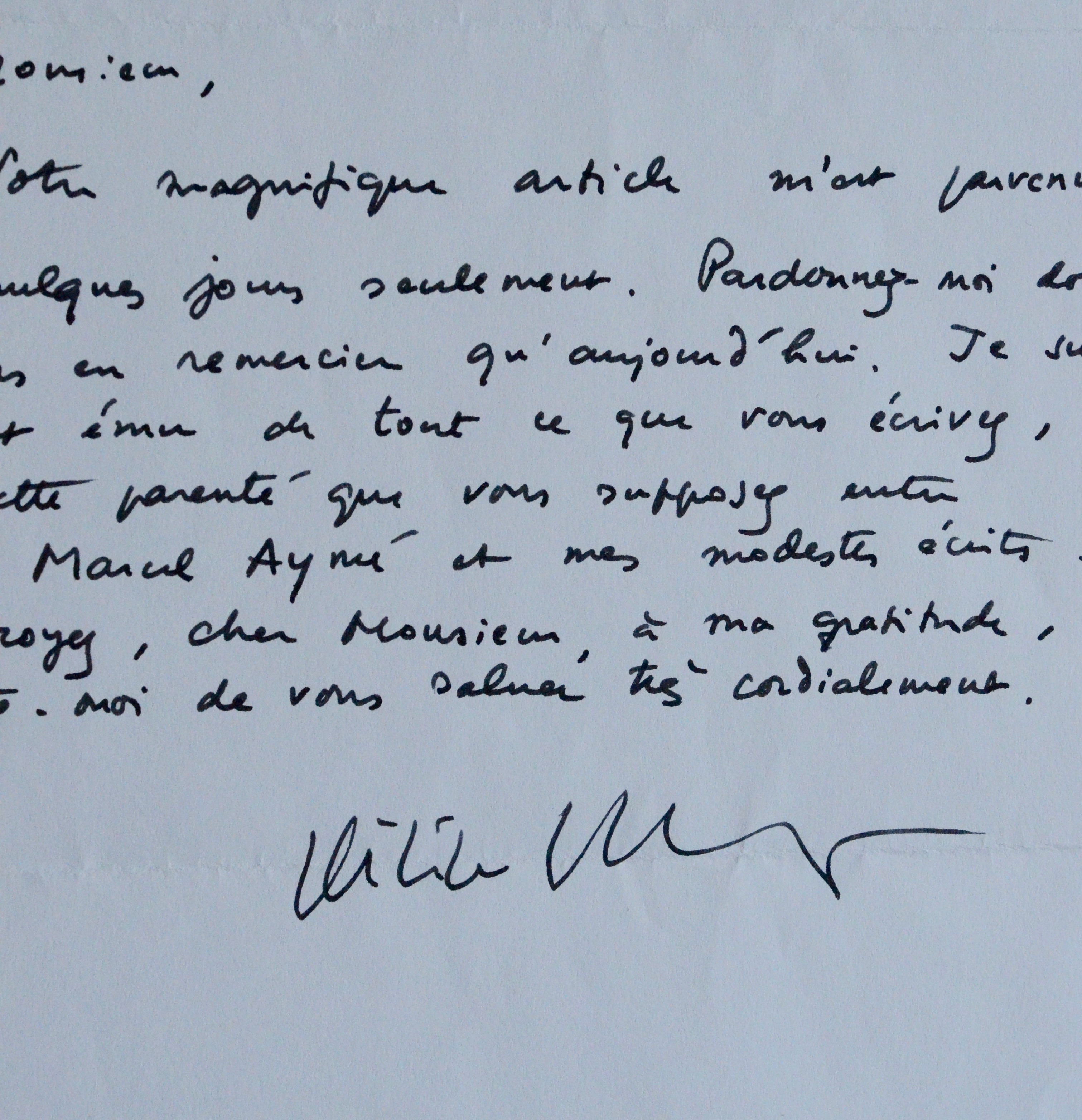 Philippe Muray honoré de se voir comparé à « l’immense de Marcel Aymé »