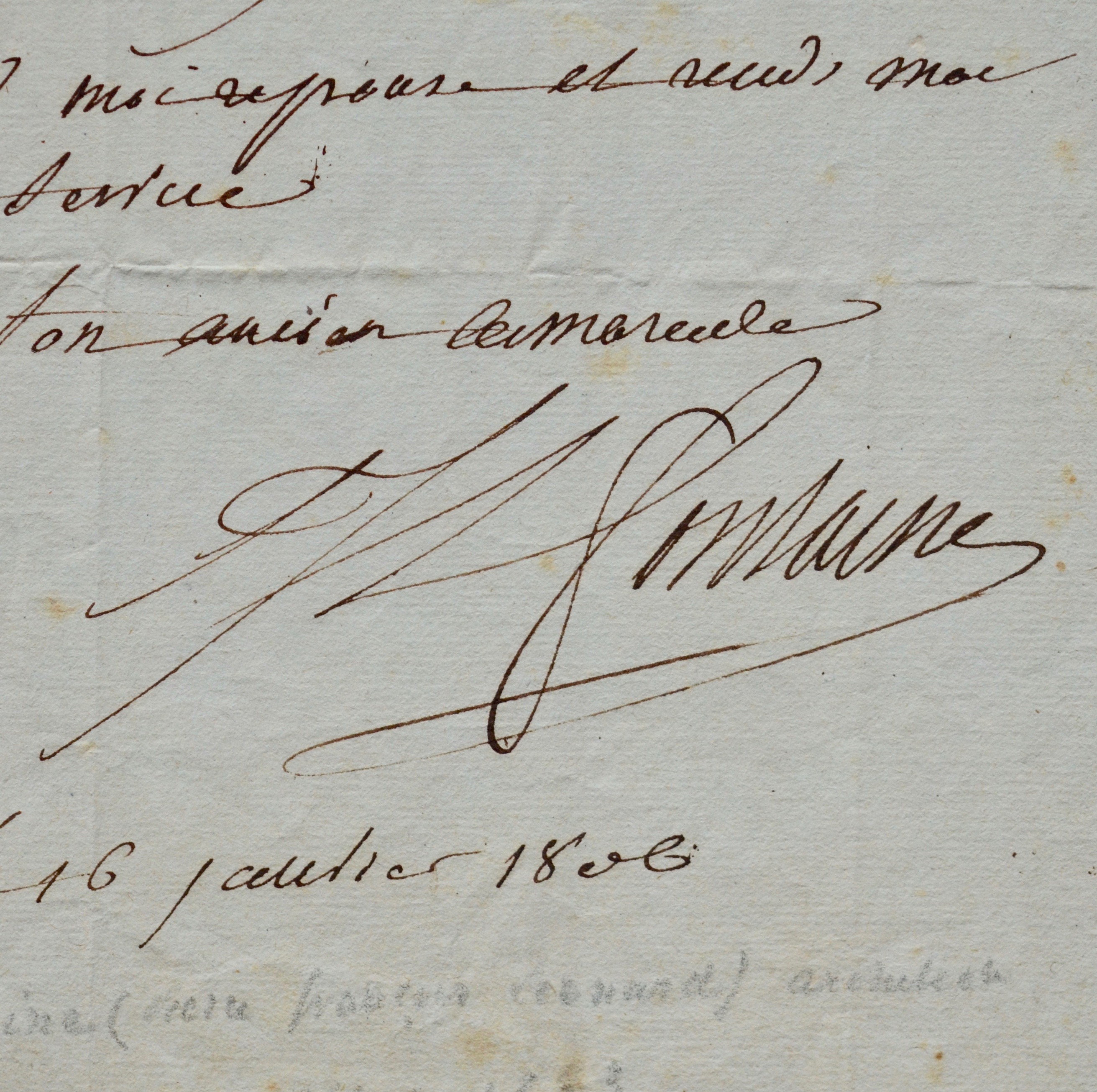 L’architecte Pierre Fontaine demande un buste pour la salle des maréchaux de l’Empire aux Tuilleries