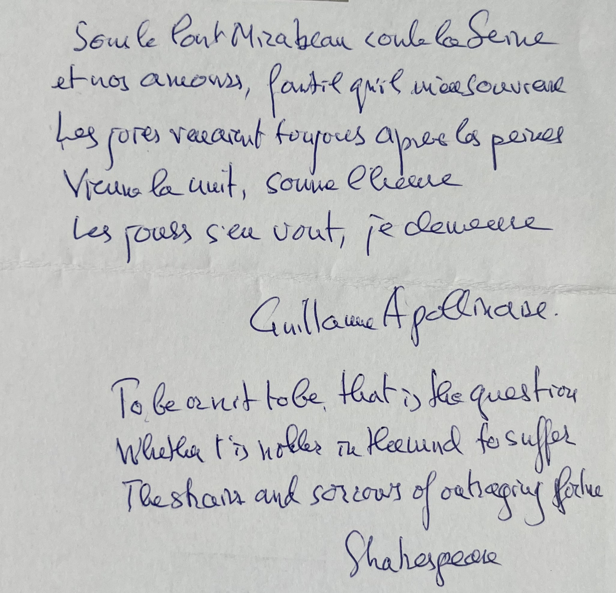 Stéphane Hessel cite Apollinaire, Shakespeare, Goethe, Rimbaud et Yeats