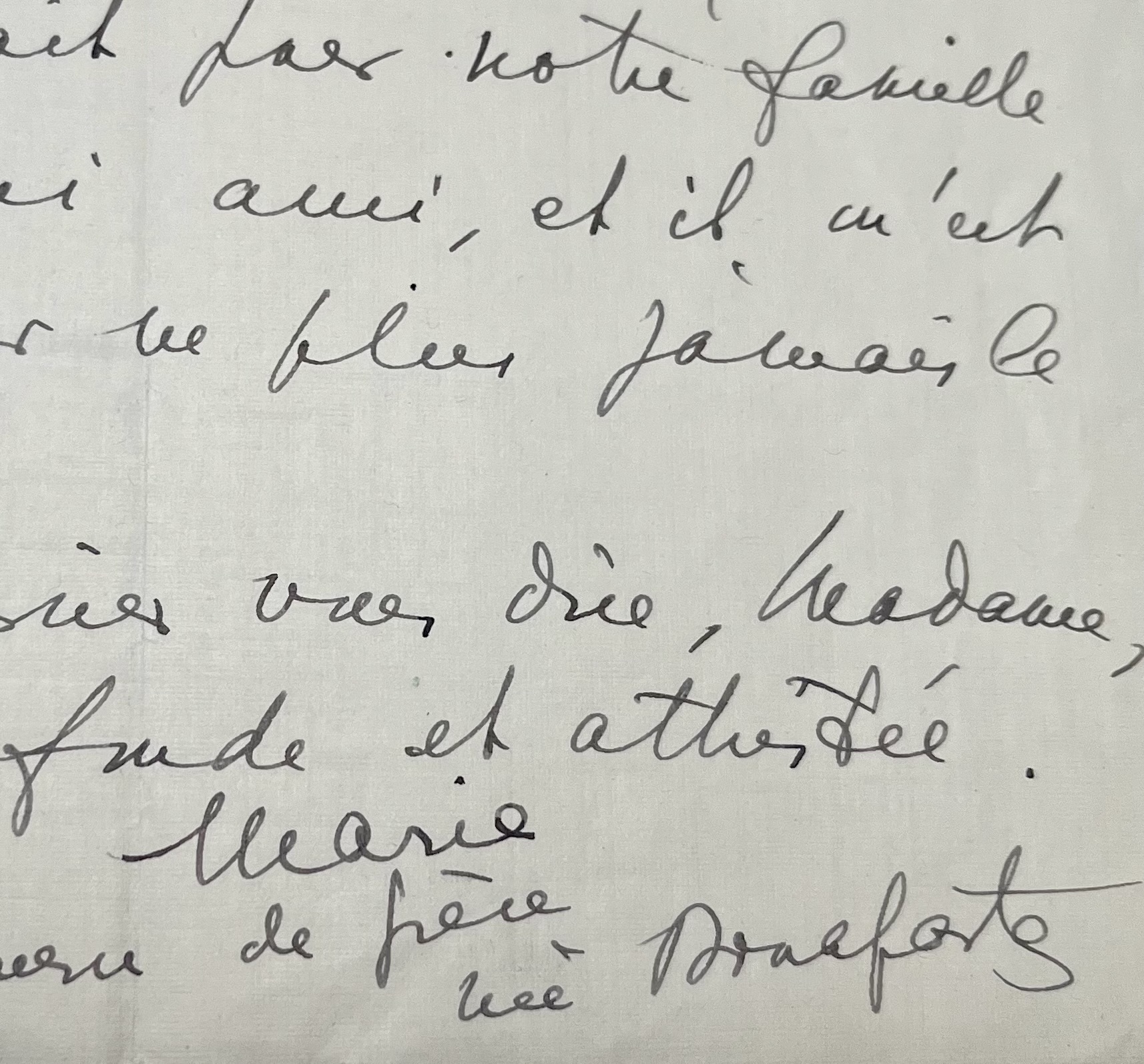 Marie Bonaparte pleure Maurice de Fleury : « il m’est pénible de penser ne plus jamais le revoir »