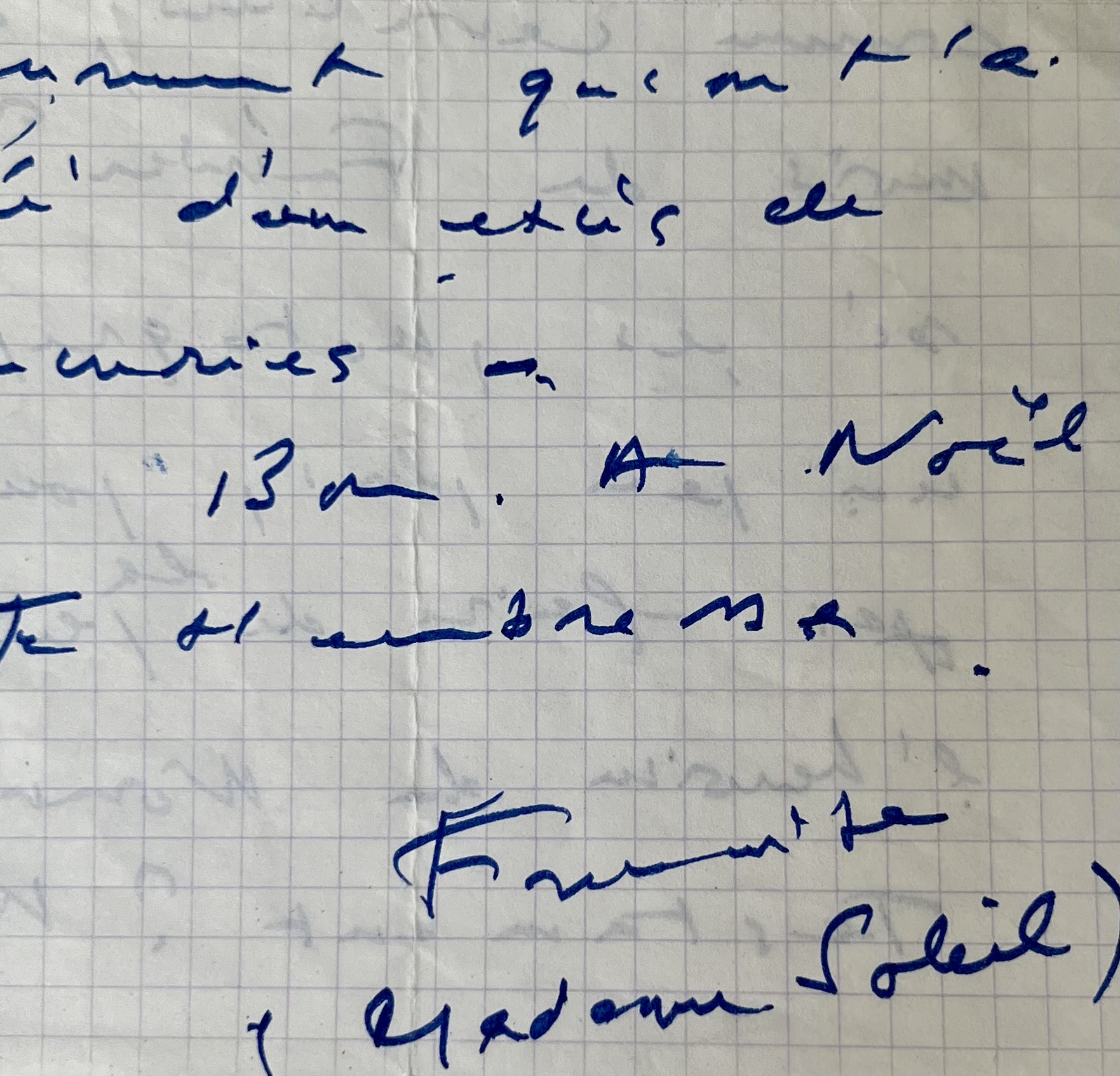 Fantasque lettre de Françoise Sagan au sujet de soirées mondaines