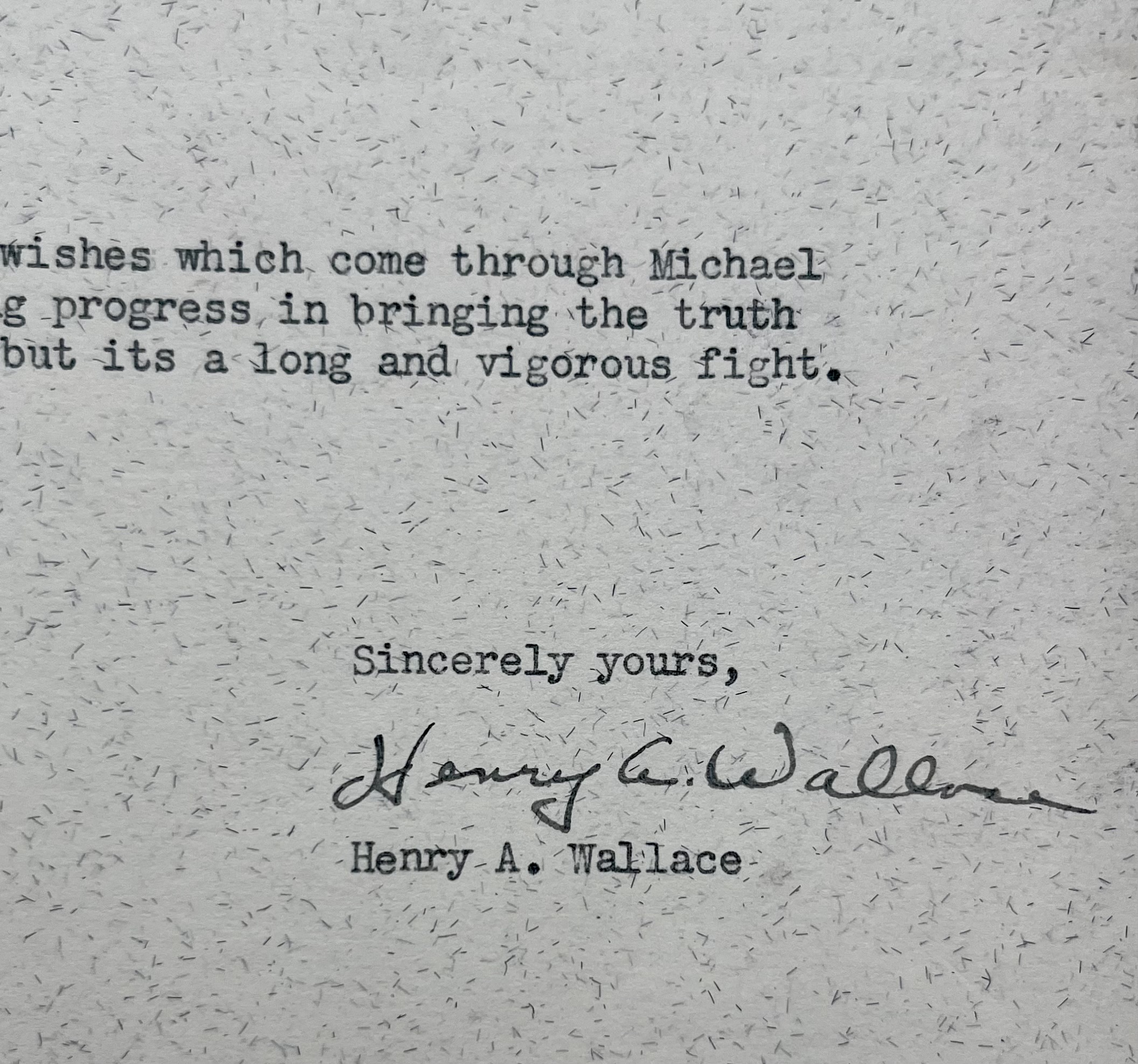 Henry A. Wallace se bat pour « faire connaître la vérité au peuple américain » en pleine Guerre froide