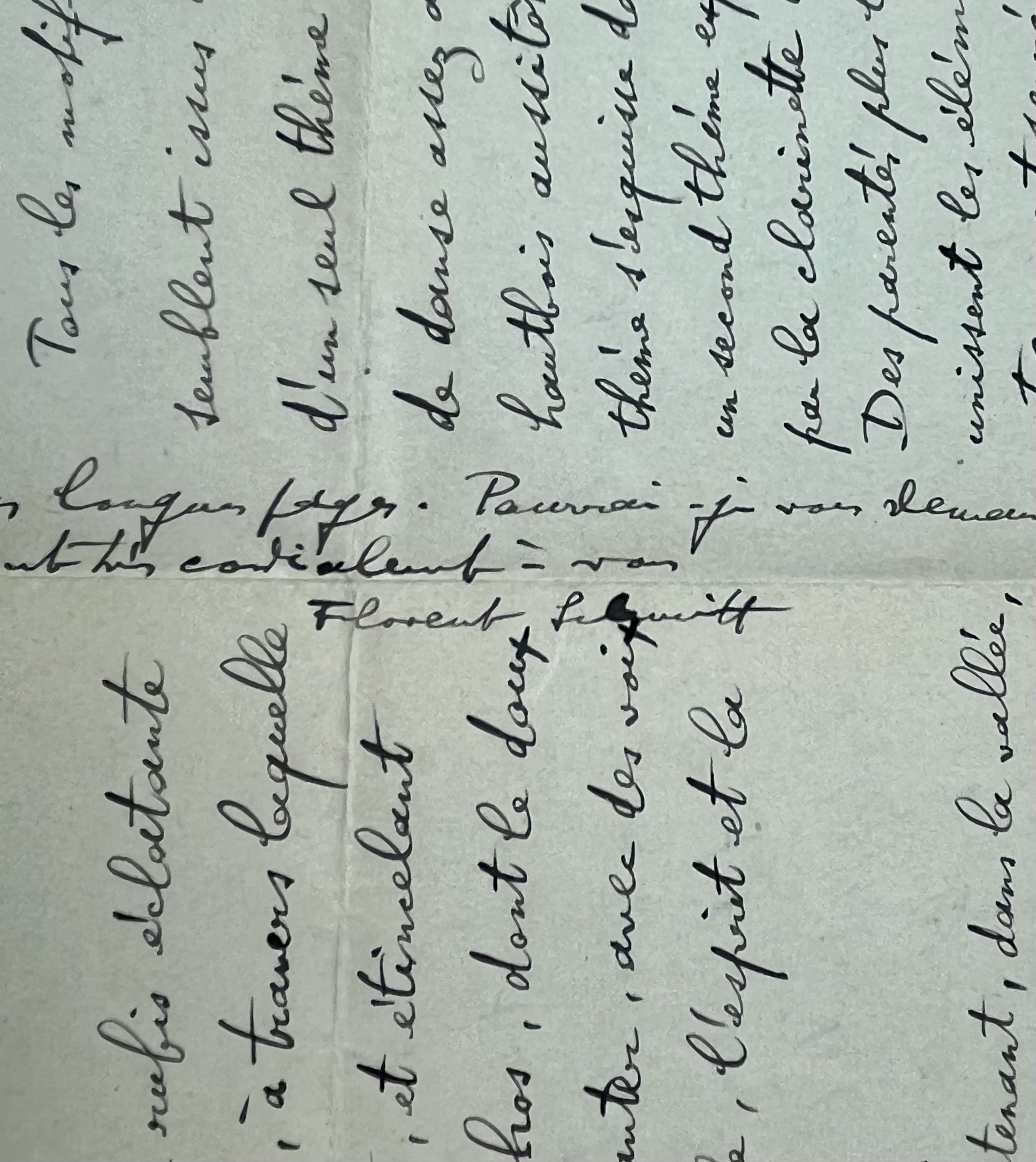 Intéressante lettre de Florent Schmitt sur son étude symphonique « Le Palais hanté », tirée d’E.A. Poe, créée en 1904