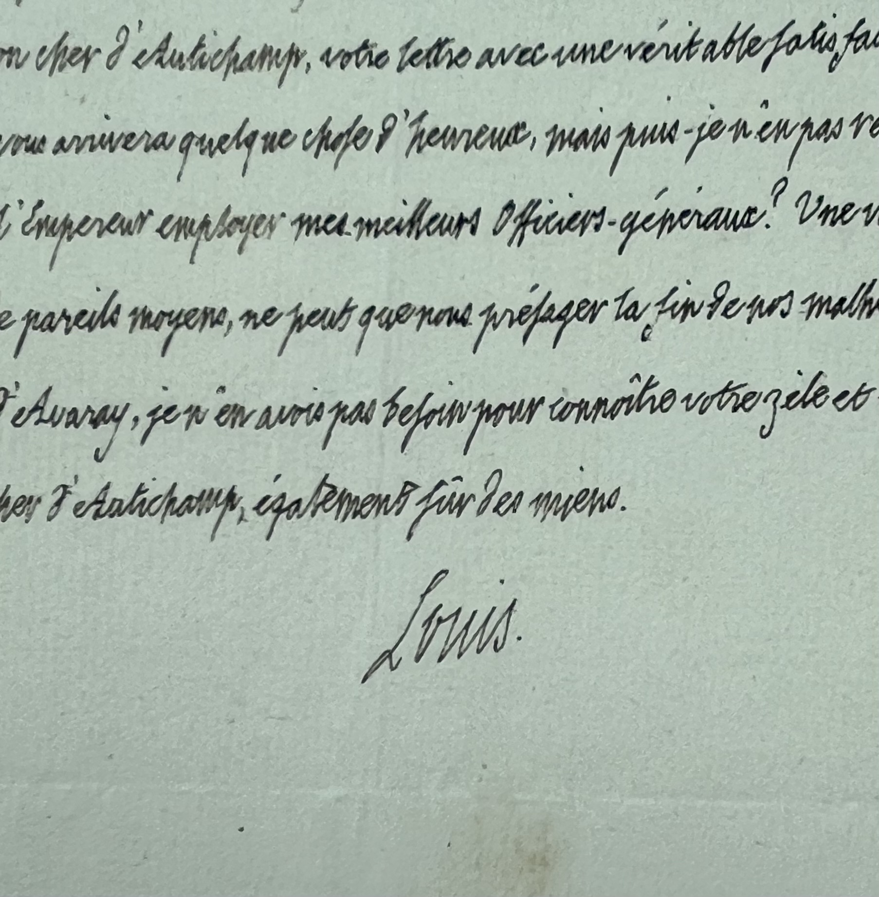 Le futur Louis XVIII, en exil, loue la volonté de l’Empereur Paul Ier de Russie et entrevoit la fin de ses malheurs