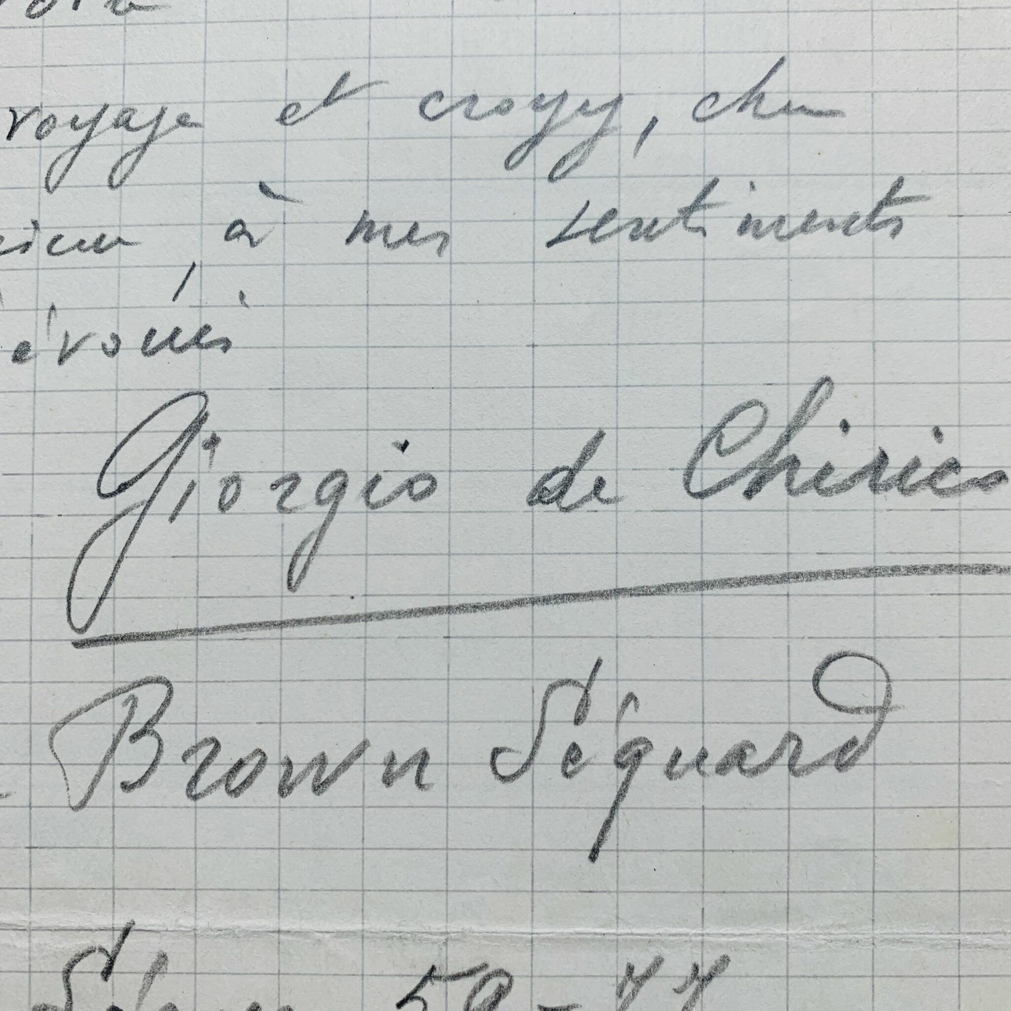 Giorgio de Chirico propose la vente de 4 toiles de son atelier