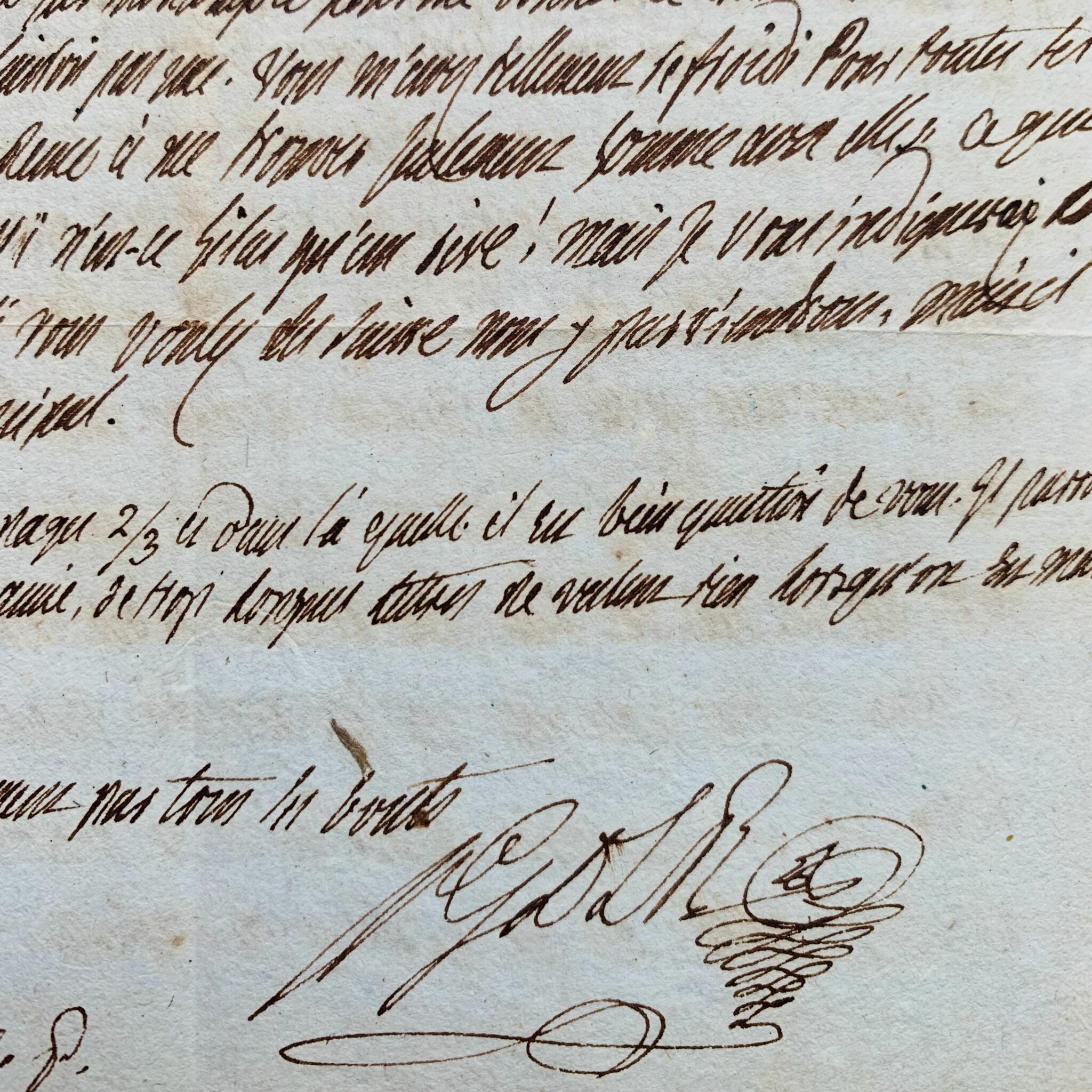 Tendre lettre de Grimod de La Reynière à mademoiselle Feuchère