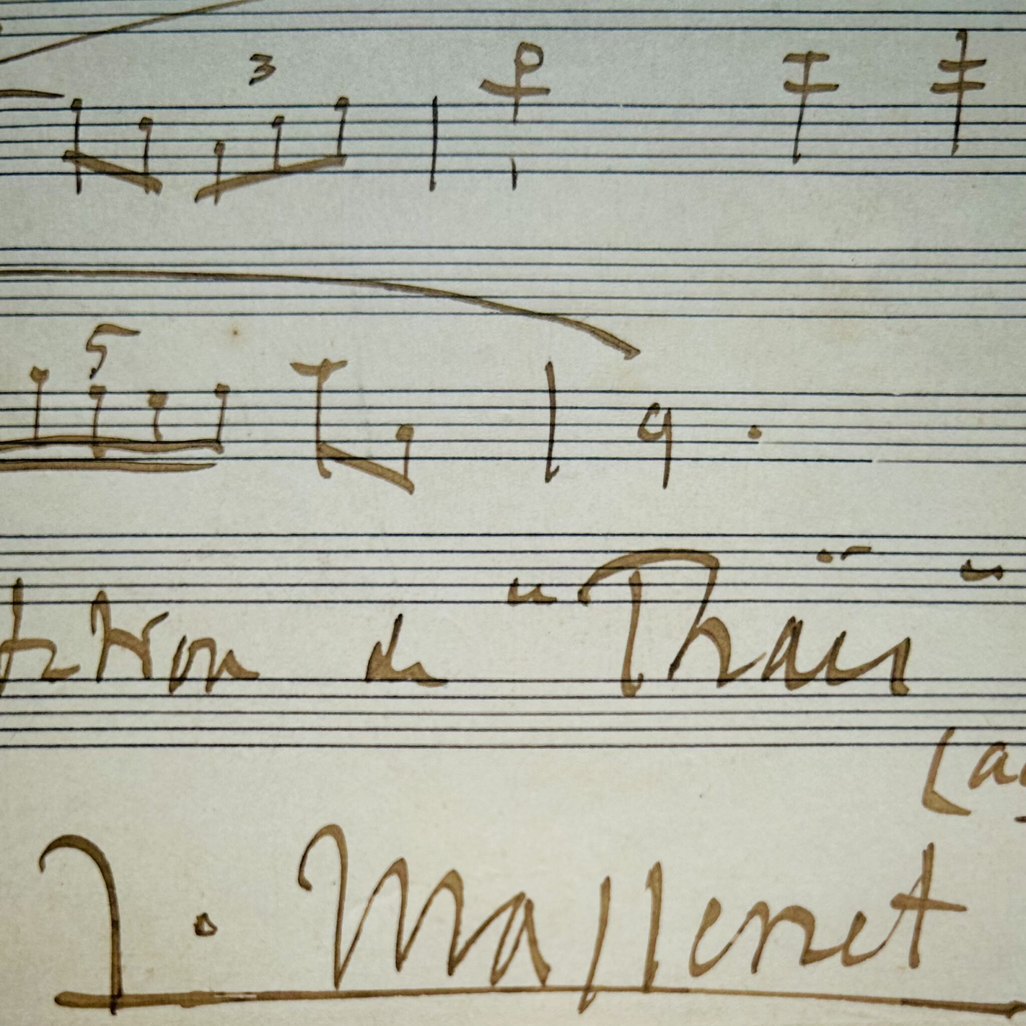 Quatre mesures du thème de La Méditation de Thaïs de Jules Massenet
