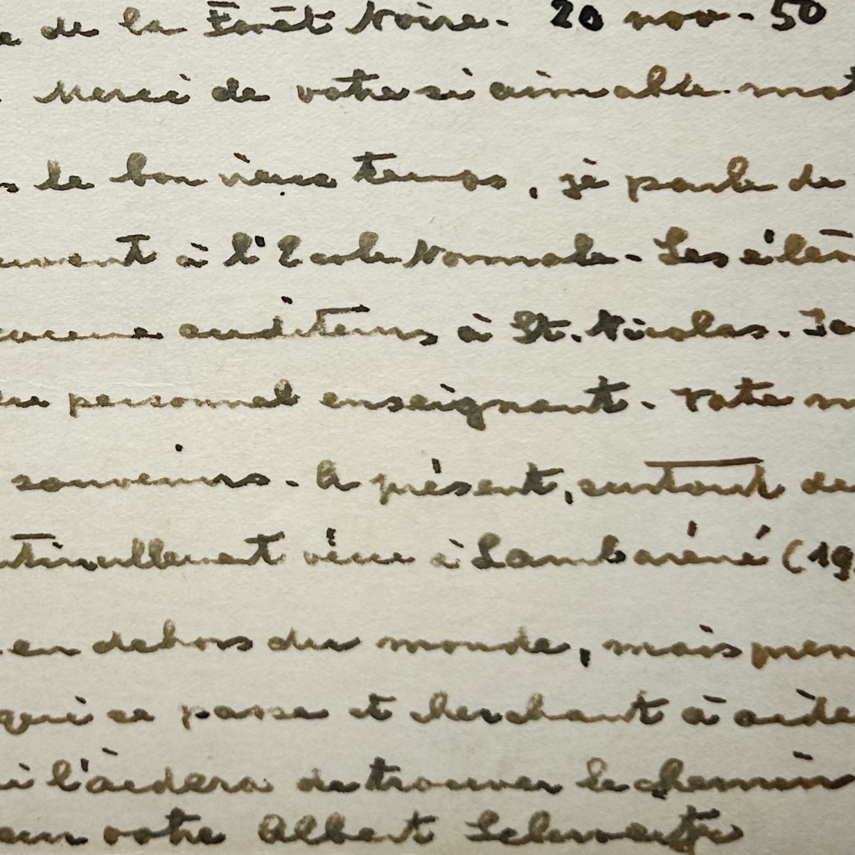 Albert Schweitzer se souvient avec nostalgie des années strasbourgeoises