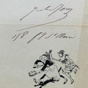 Certificat de Jules Jouy pour le Chat Noir 1 - 1 Certificat de Jules Jouy pour le Chat Noir 1 - 1