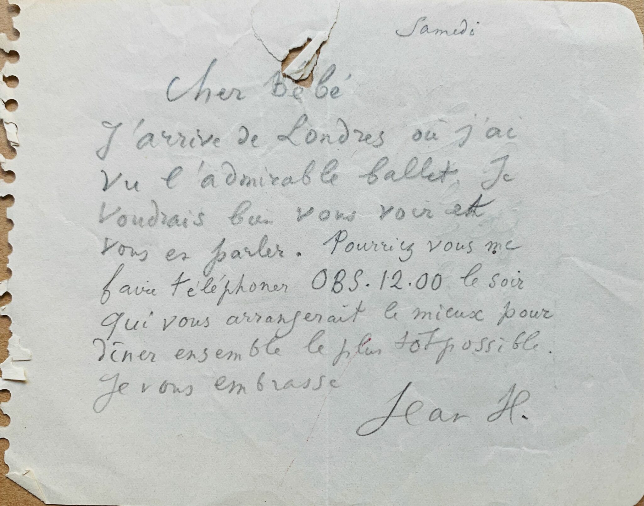Jean Hugo à Bérard 2 - 1