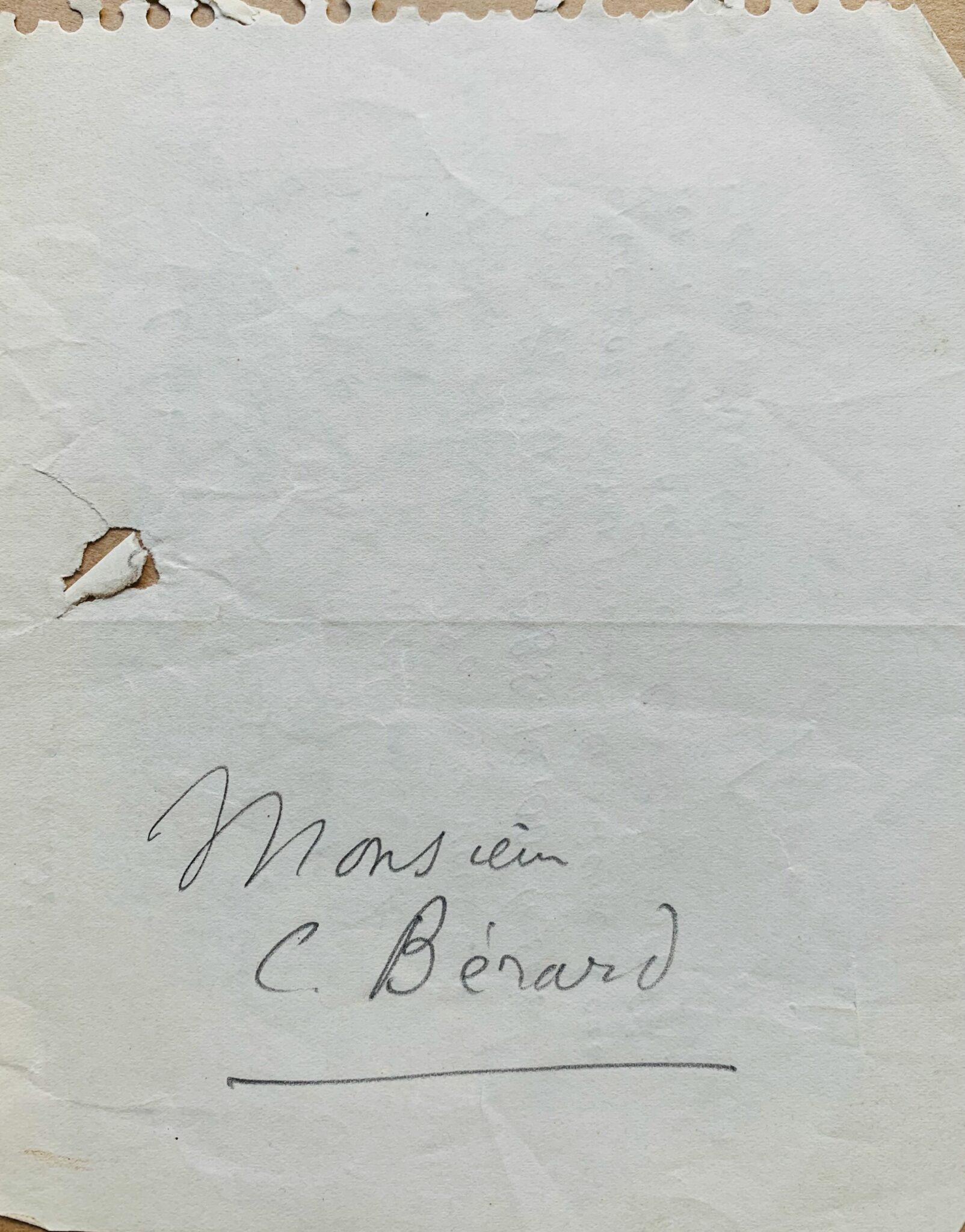 Jean Hugo à Bérard 3 - 1