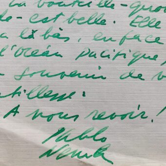 Lettre autographe de Pablo Neruda 1 - 1