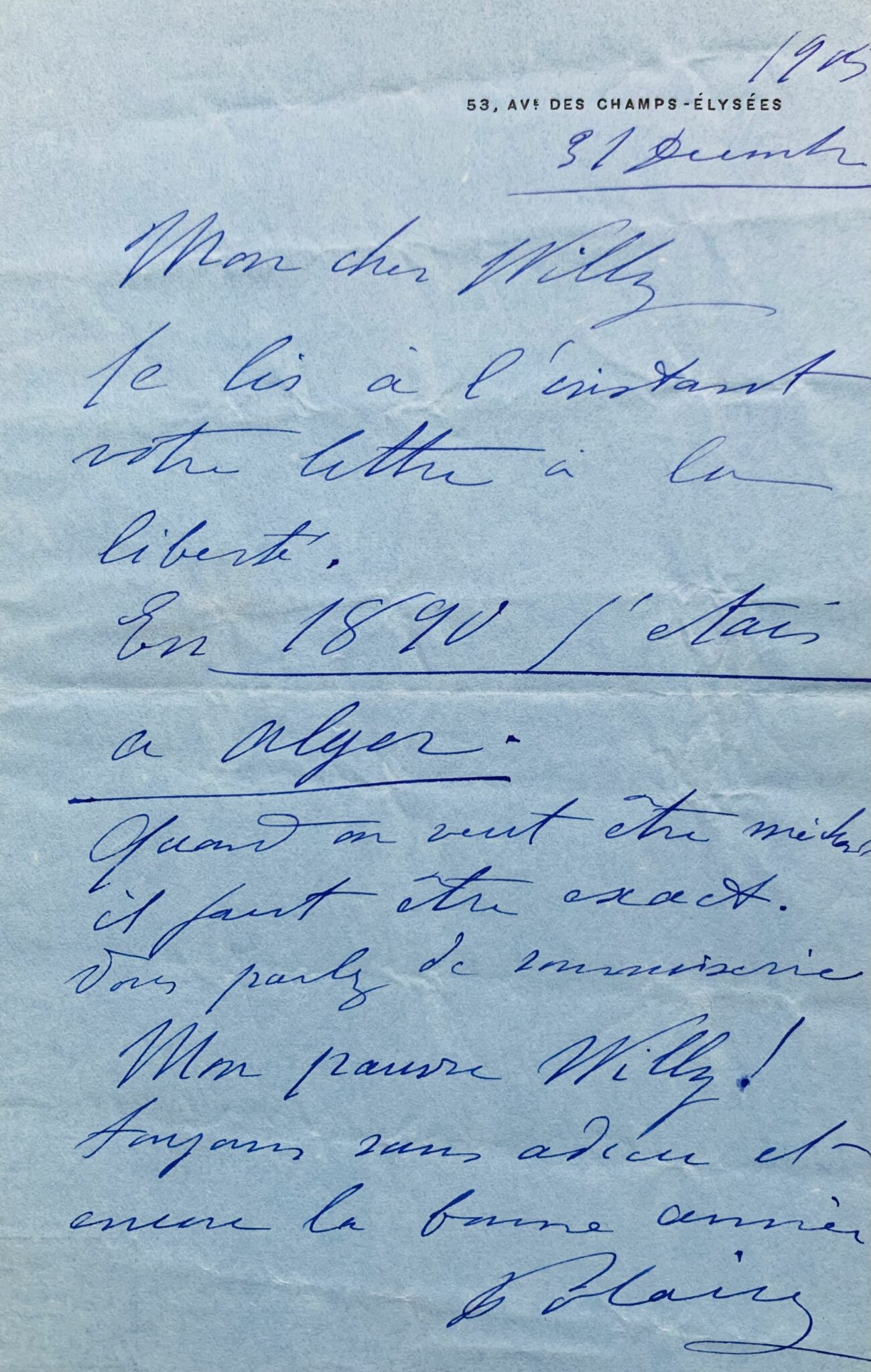 Lettre de Polaire à Willy 2 - 1