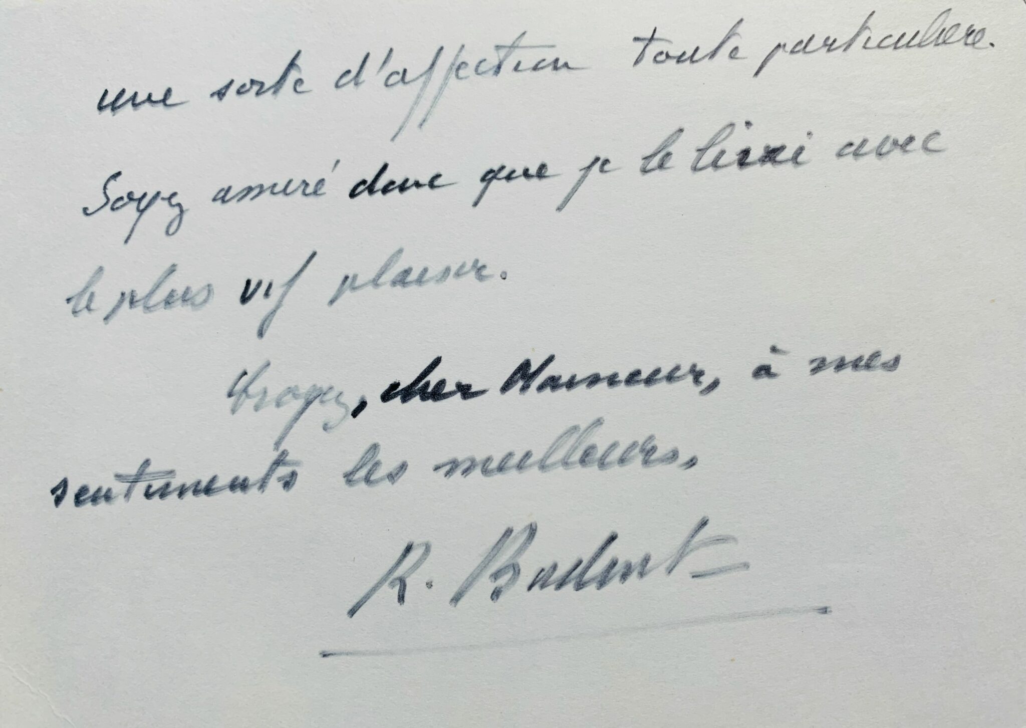 Lettre de Robert Bodinter sur Victor Hugo 3 - 1