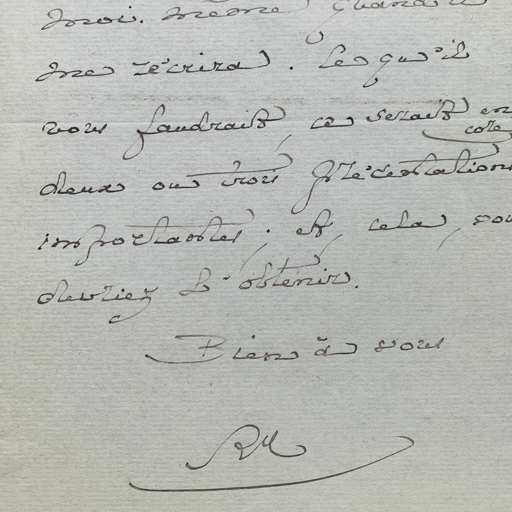Robert de Montesquiou donne des conseils pour aborder Marcel Proust