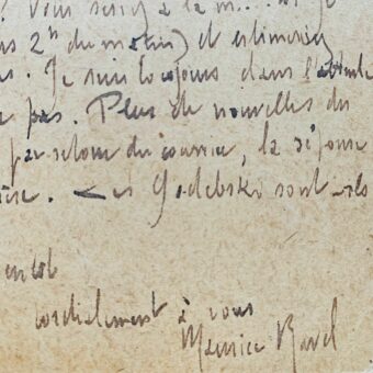 Lettre de guerre de Maurice Ravel 1 - 1