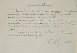 Correspondance de 10 lettres de l’historien René Cagnat.