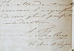 Le pianiste Sigismund Thalberg refuse de se produire.