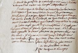 Belle correspondance de l’évêque de Limoges, Prosper de Tournefort.