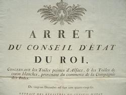 Les toiles des Indes peintes en Alsace.