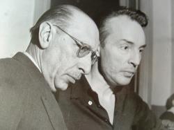 Stravinski et Balanchine en séance de travail.