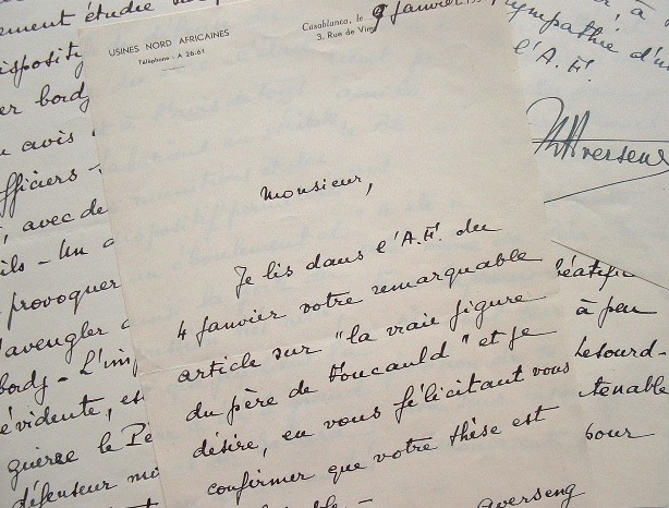 Le père de Foucauld défenseur moral du Sahara.