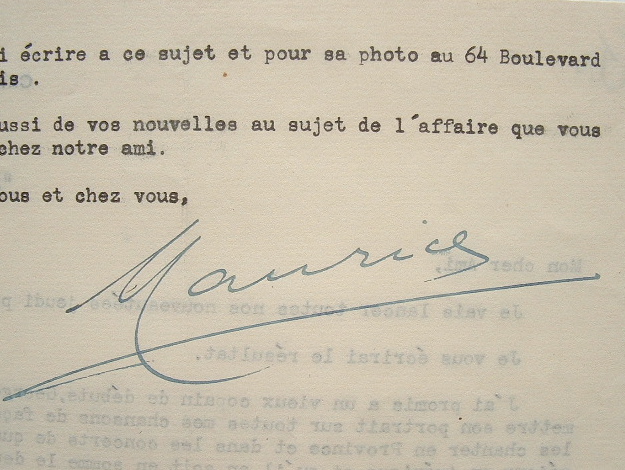 Maurice Chevalier lance son ami Georgel.