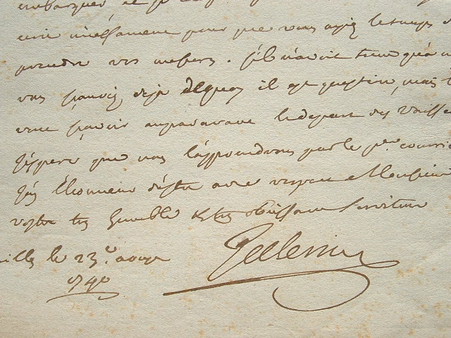 Pellerin fait armer un navire à Brest.