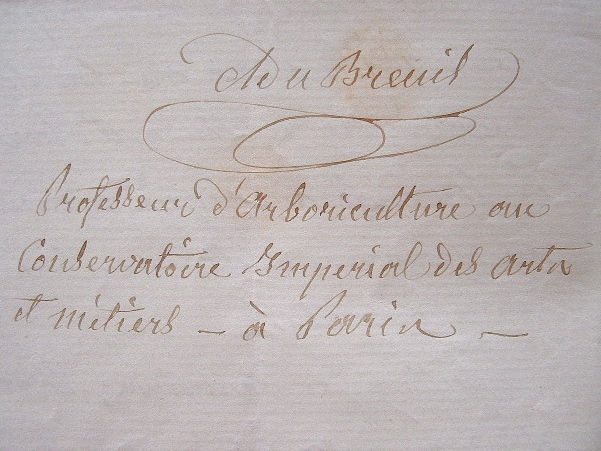 Nouvelle distinction pour le botaniste Alphonse Du Breuil.