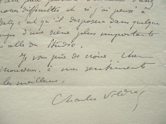 Charles Vildrac cherche à monter sa pièce Jardinier de Samos.