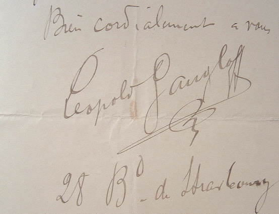 L’artiste de Music-Hall, Léopold Gangloff, indisponible.