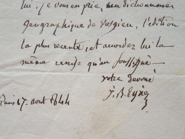 Un dictionnaire géographique Vosgien pour Eyriès.