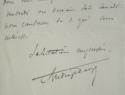 André Gédalge de retour à Paris.