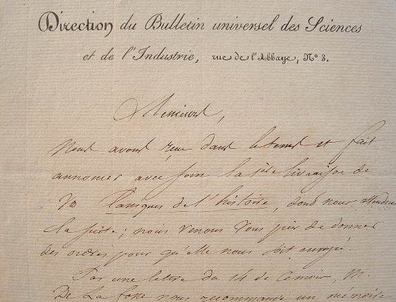 Edme Héreau, directeur du Bulletin universel des Sciences.