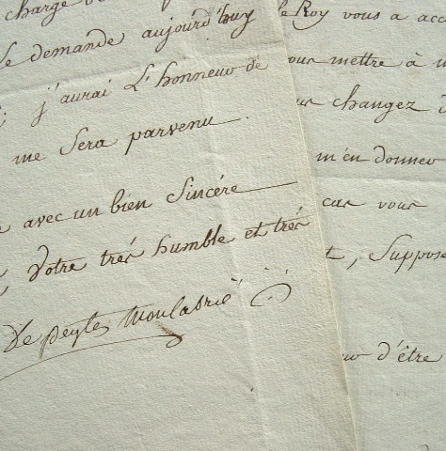 L’amiral de Moncabrié donne congé à son lieutenant.