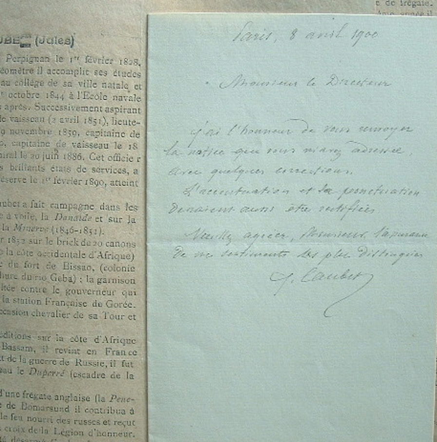 L’amiral Caubet retrace son itinéraire.