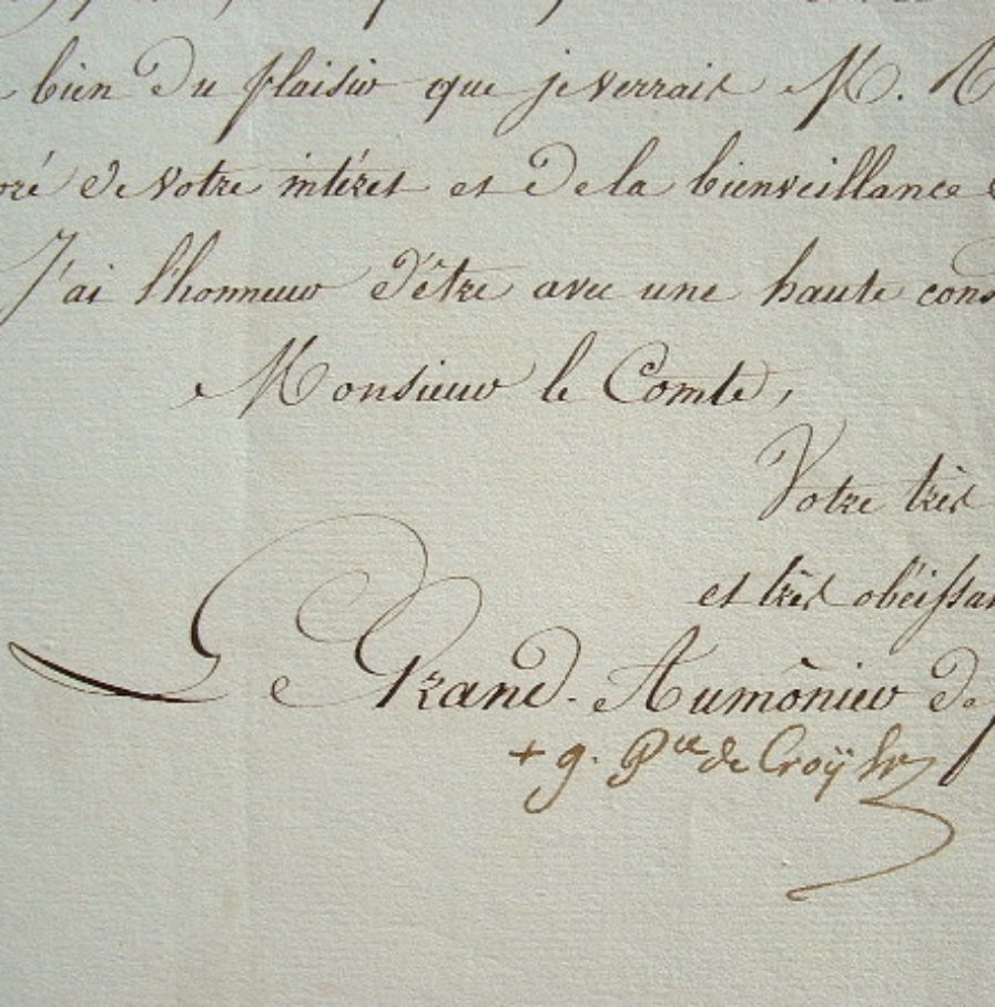 L’évêque de Strasbourg appuie une demande du sous-préfet de Saverne.