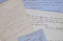 Correspondance de l’historien Charles-Louis Chassin à l’éditeur Pagnerre.