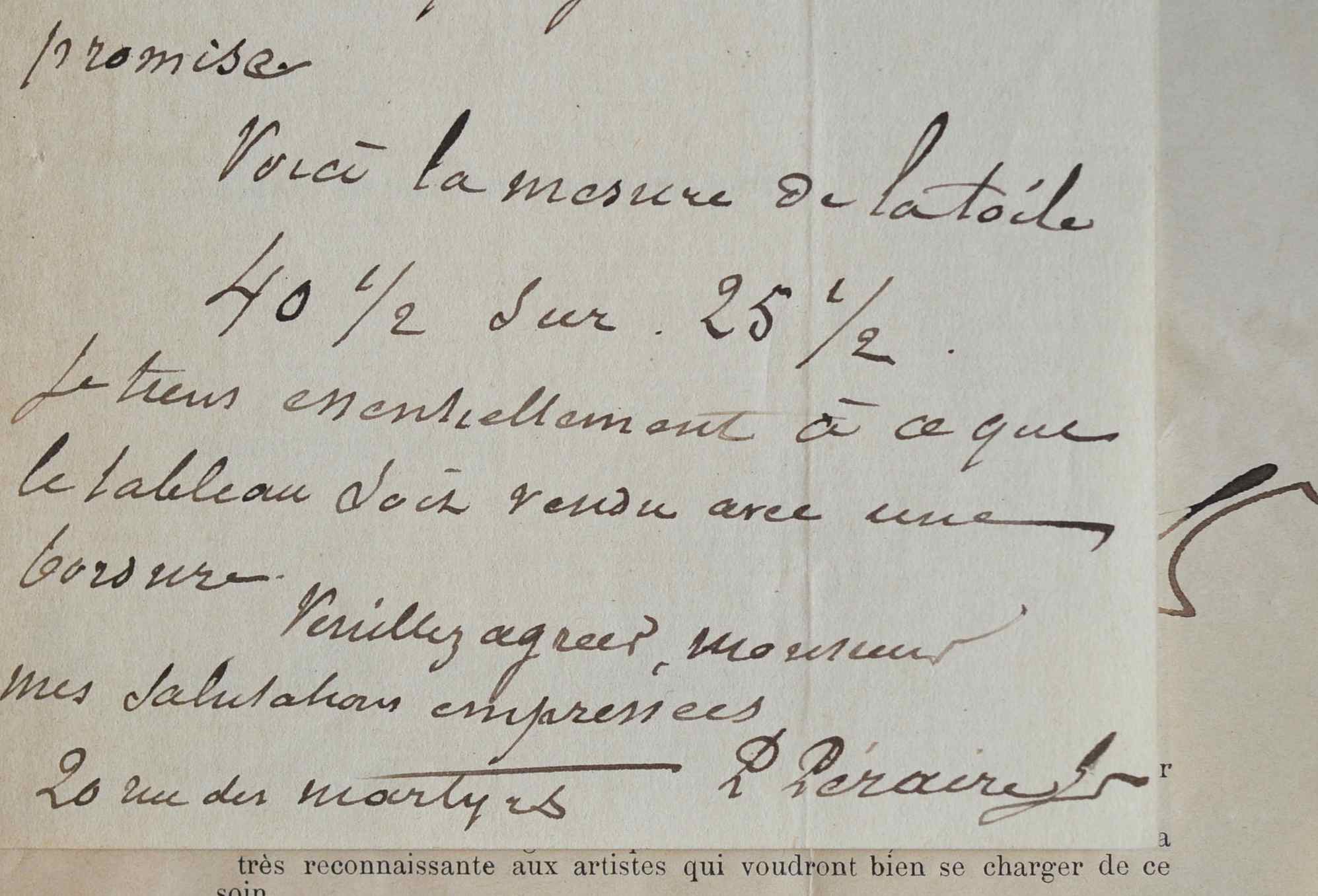 Le peintre Paul Péraire termine une toile pour la Société Arti et Amicitae.